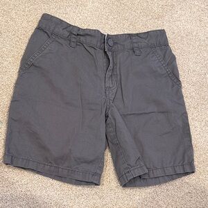Cat & Jack Boys Charcoal Chino Shorts 8 Adjustable Waist School Uniform